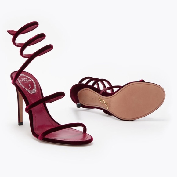 CLEO RUBY VELVET SANDAL 105 - Picture 5 of 6